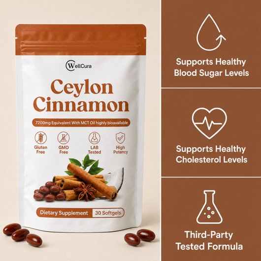 Ceylon Cinnamon 7200mg Equivalent with MCT Oil