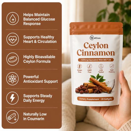 Ceylon Cinnamon 7200mg Equivalent with MCT Oil